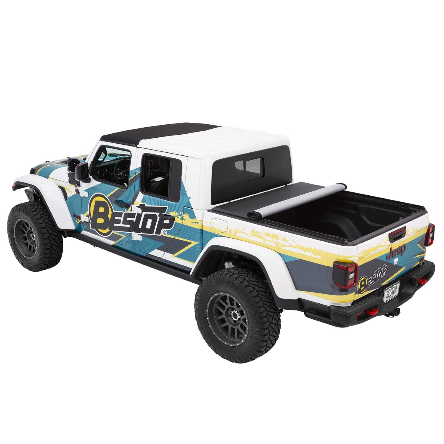Bestop EZ-Roll Soft Tonneau - '20 Gladiator; for 5 ft. Bed (Black Twill) - Image 3
