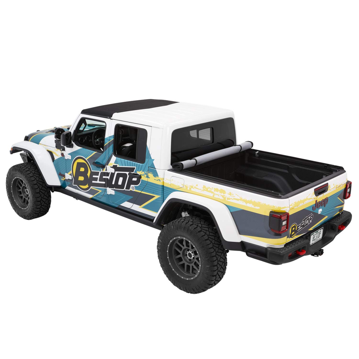 Bestop EZ-Roll Soft Tonneau - '20 Gladiator; for 5 ft. Bed (Black Twill) - Image 4